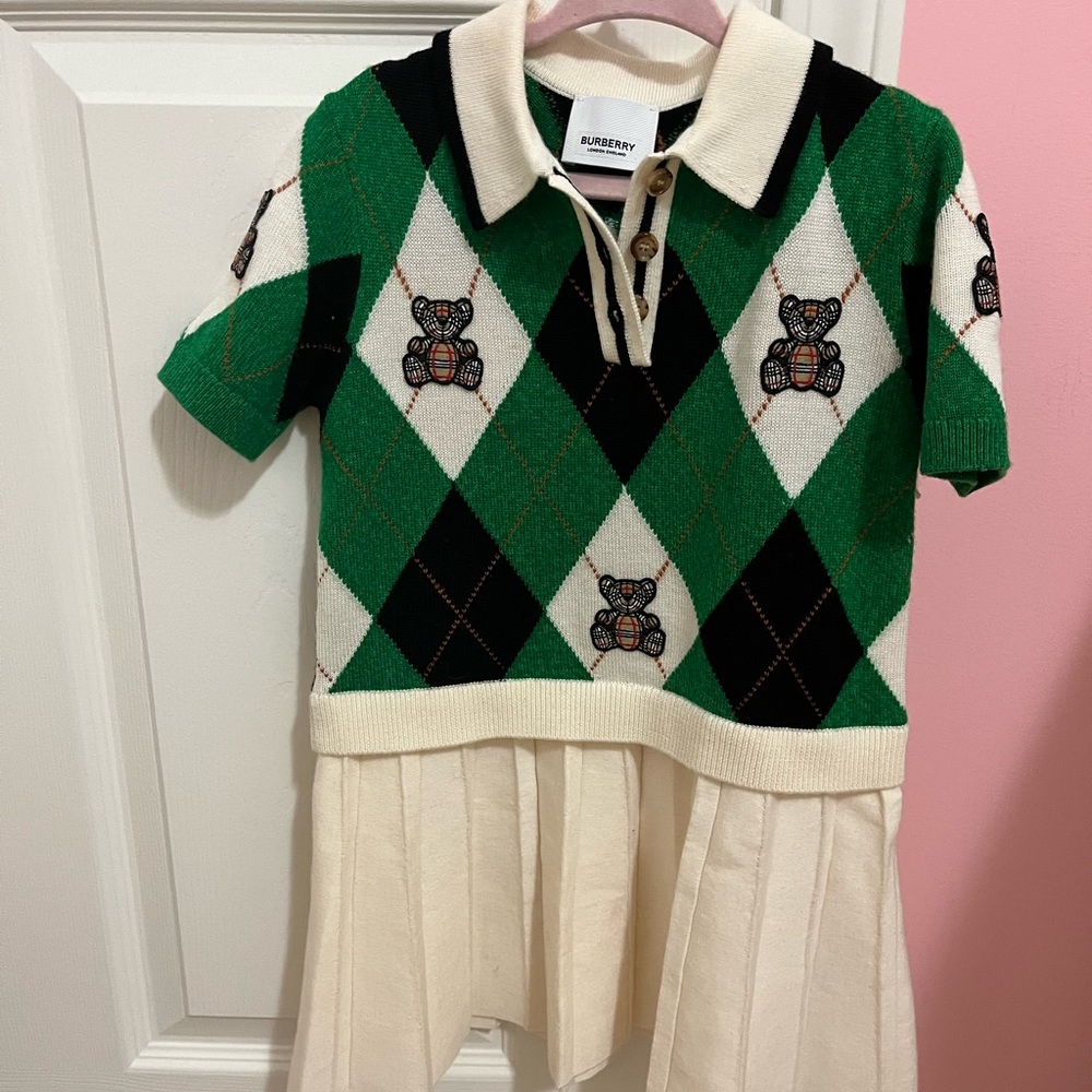 Toddler knit Burberry dress